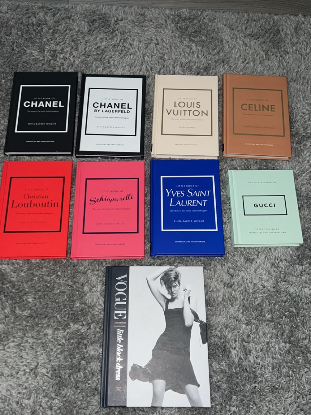 Set of 9 Luxury fashion Designer Books